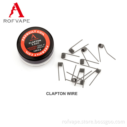 Rofvape Wholesale Risistance Wire Prebuilt coils Hot selling avocado rta